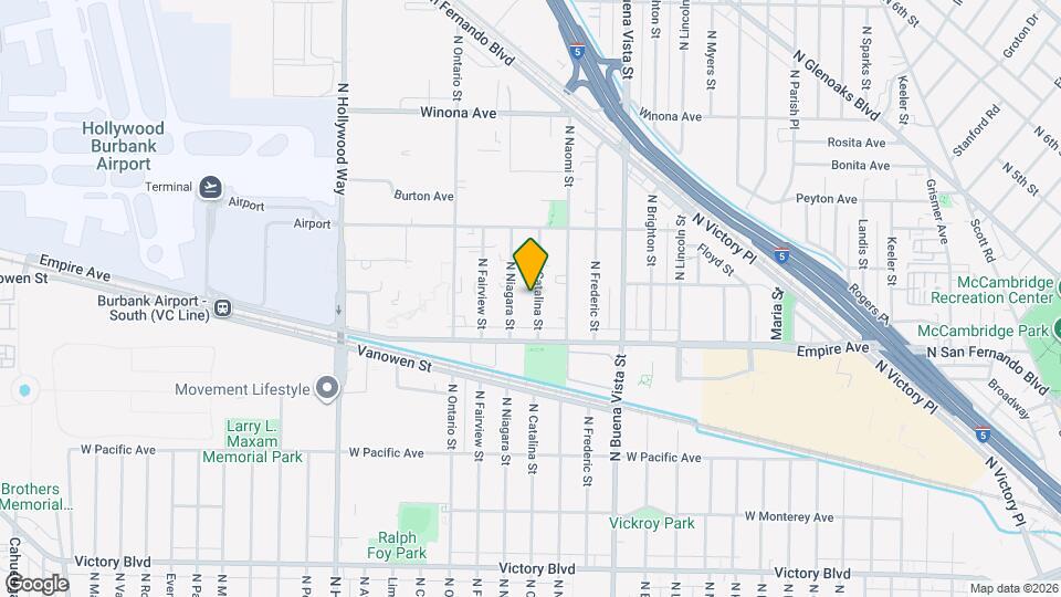 2239 N Catalina St Map and Location Details