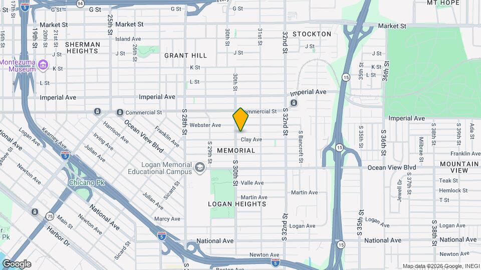 3014 Clay Ave Map and Location Details