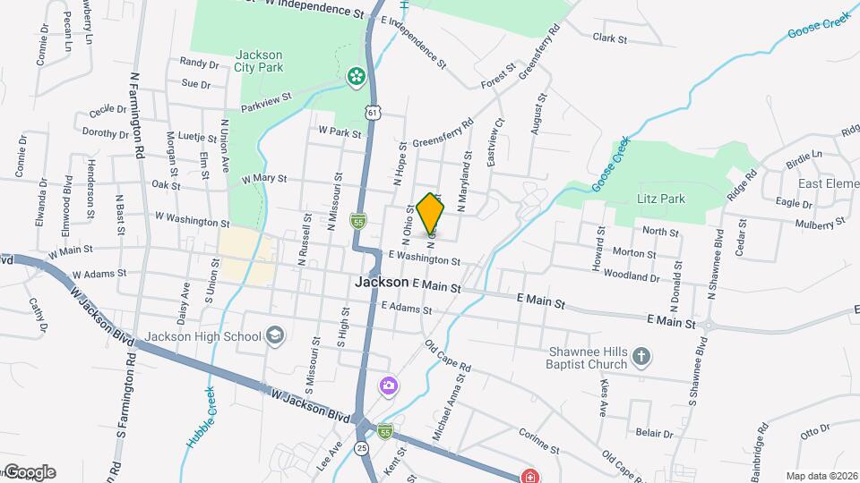 217 N Georgia St Map and Location Details