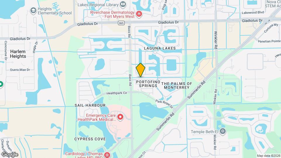 15850 Portofino Springs Blvd Map and Location Details
