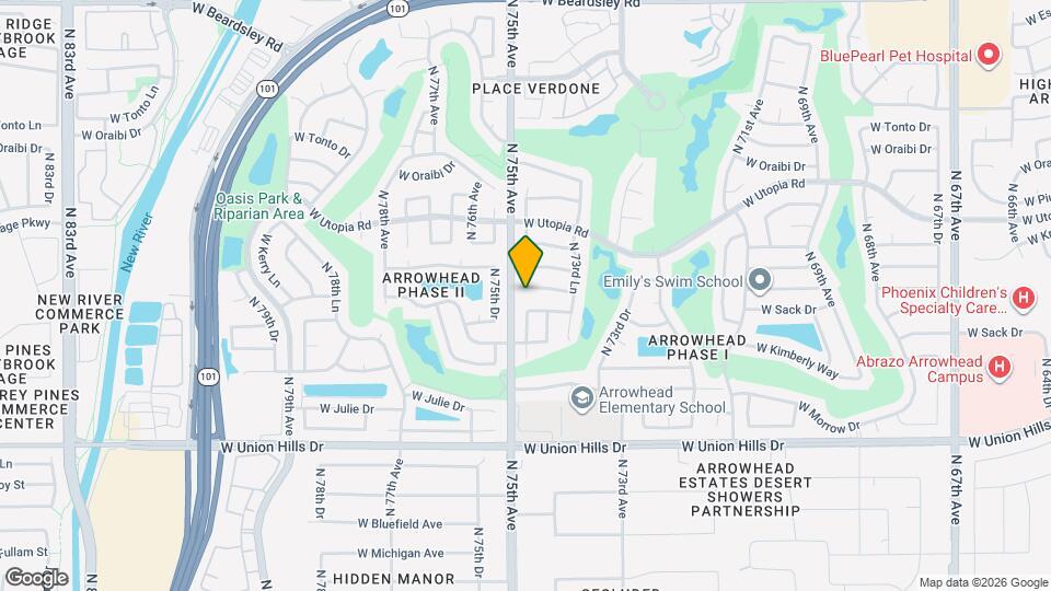 7427 W Topeka Dr Mapa y Detalles de la Ubicación