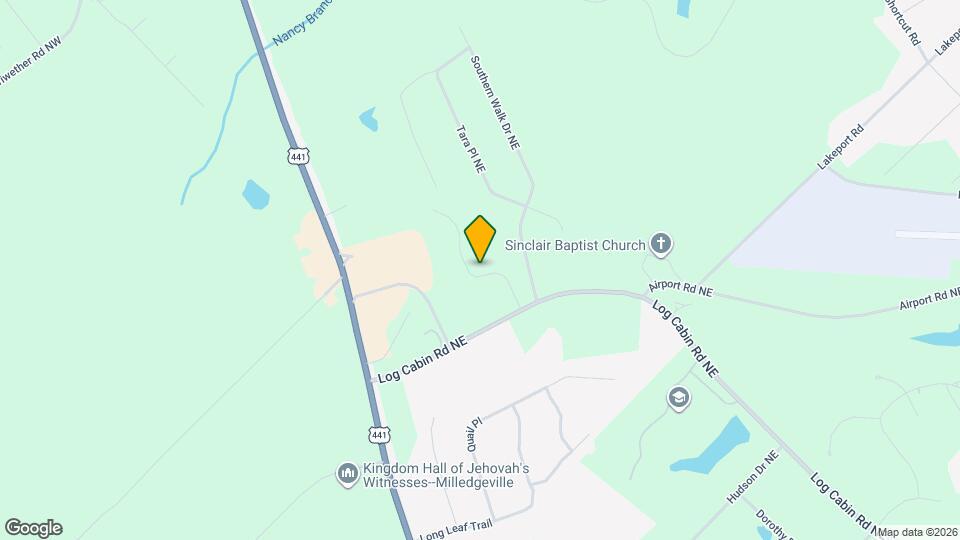 156 Milledge Cmns Dr NE Mapa y Detalles de la Ubicación