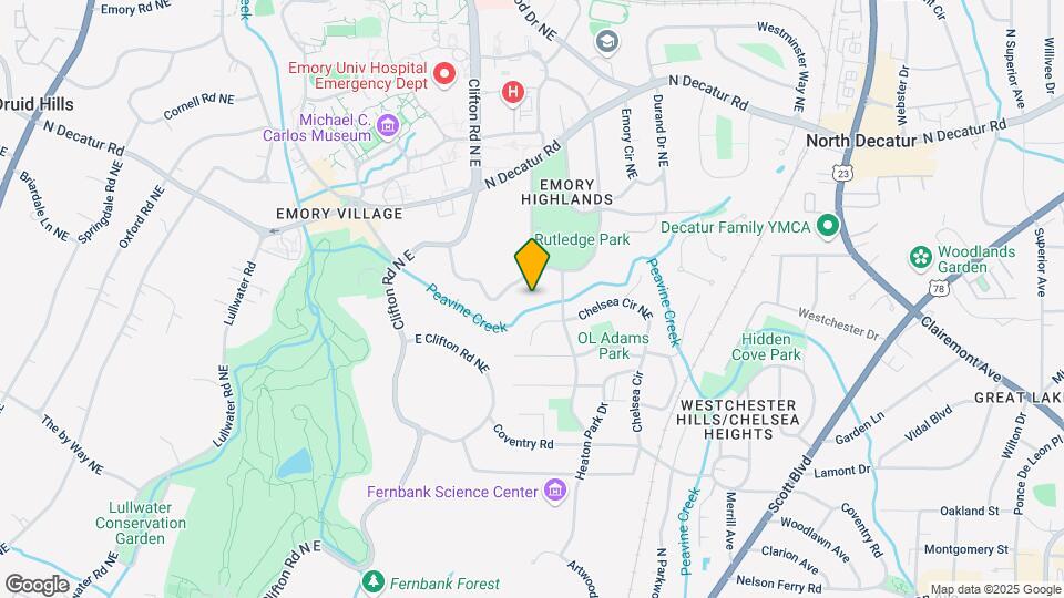 1719 Ridgewood Dr NE Map and Location Details