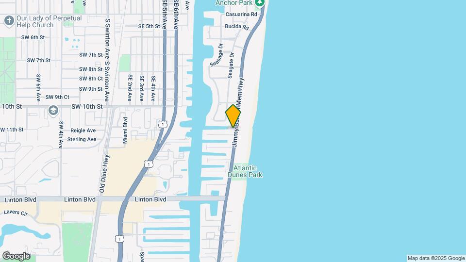 1060 S Ocean Blvd Mapa y Detalles de la Ubicación
