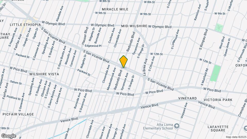 1252 Redondo Blvd Mapa y Detalles de la Ubicación