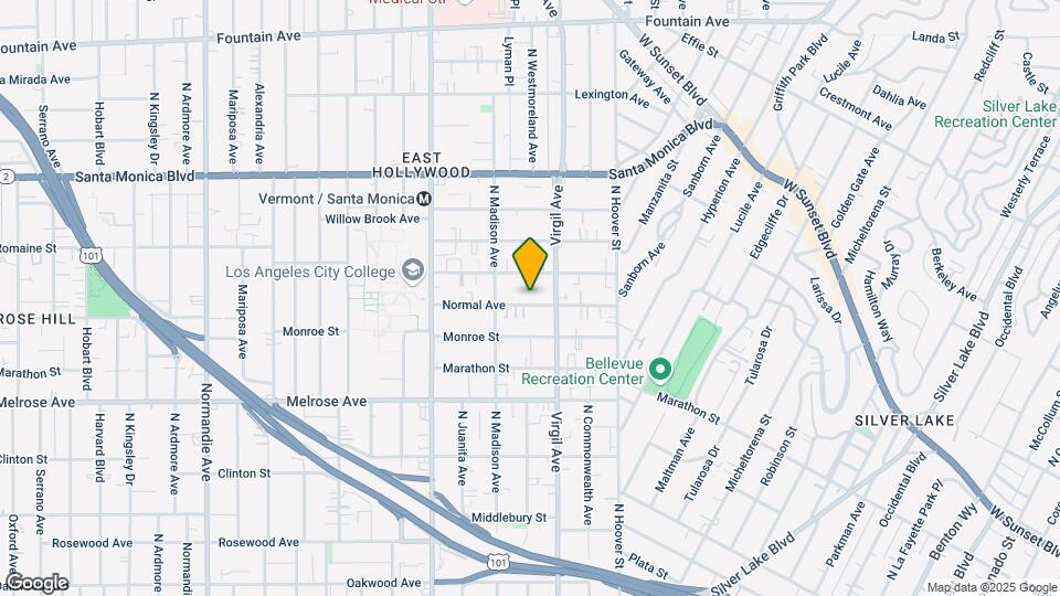 4223-4229 1/2 Normal Ave Map and Location Details