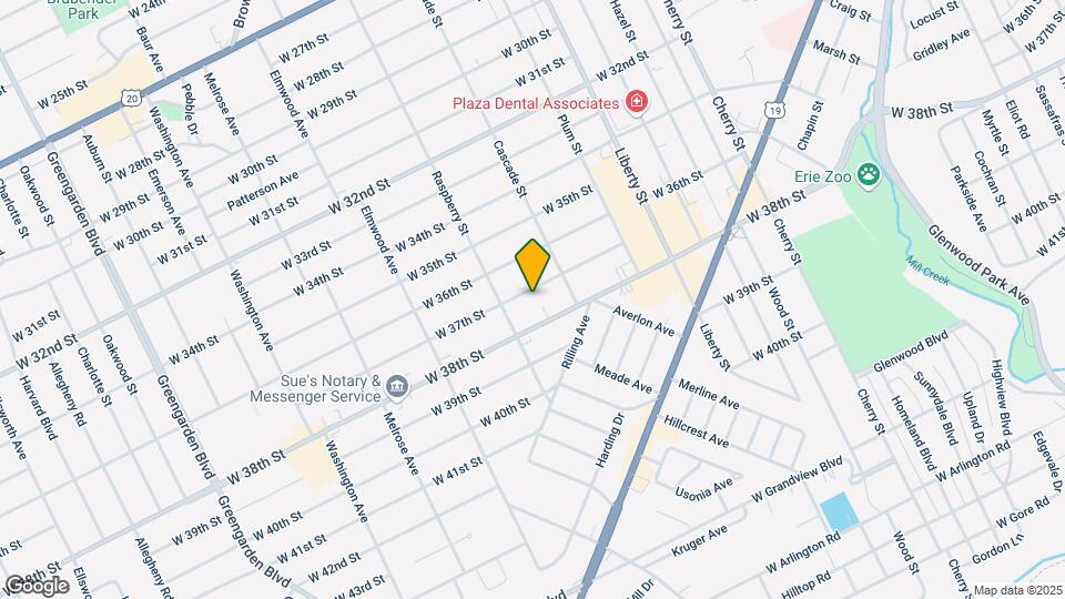 1037 W 37th St Mapa y Detalles de la Ubicación