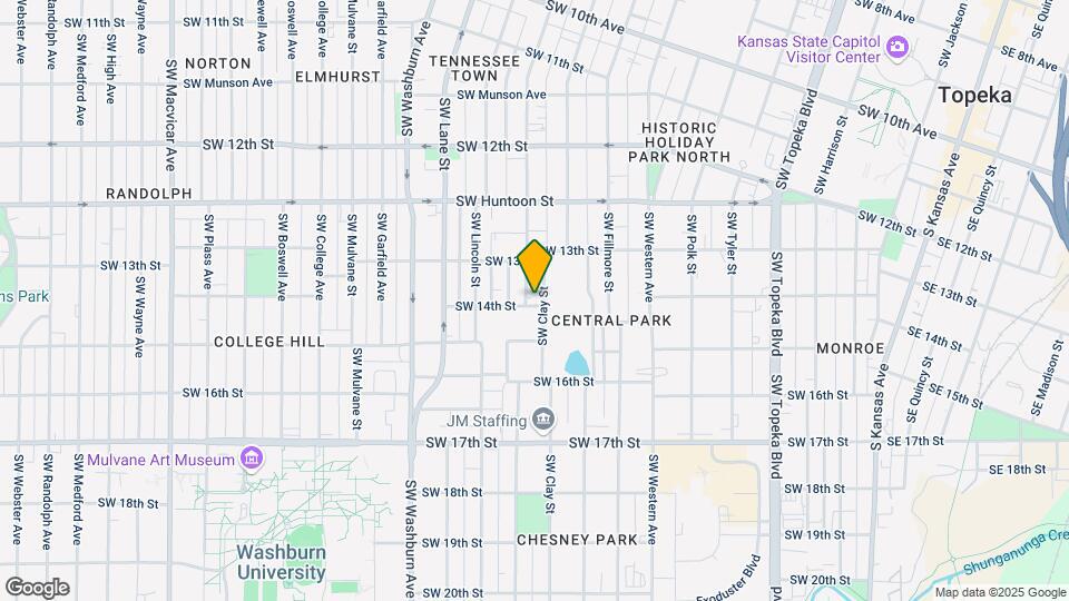 1337 SW Clay St Map and Location Details