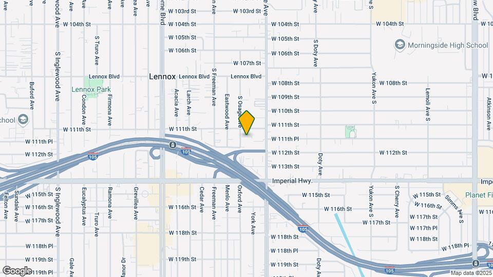 11120 S Osage Ave Map and Location Details