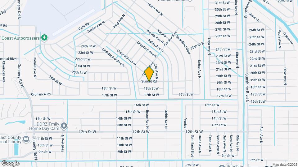 3715 Sunset Rd Map and Location Details
