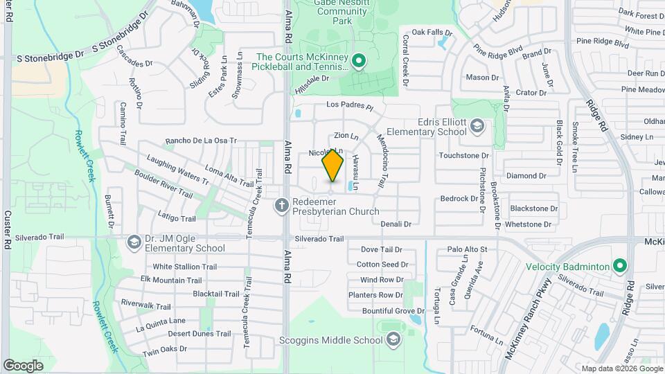 3621 Caribou Trail Map and Location Details