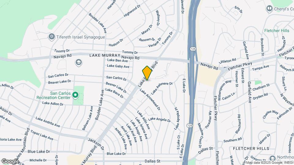 8641 Lake Murray Blvd Map and Location Details