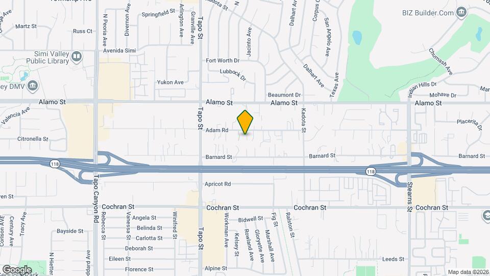 4576 Adam Rd Map and Location Details