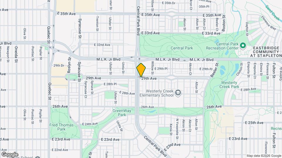 8420 E 29th Ave Map and Location Details