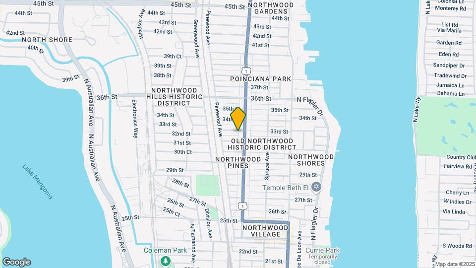 610 33rd St Map and Location Details