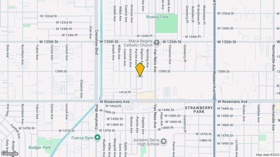 13921 Daphne Ave Map and Location Details