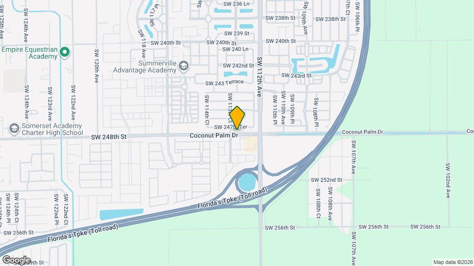 11387 SW 248th Terrace Map and Location Details