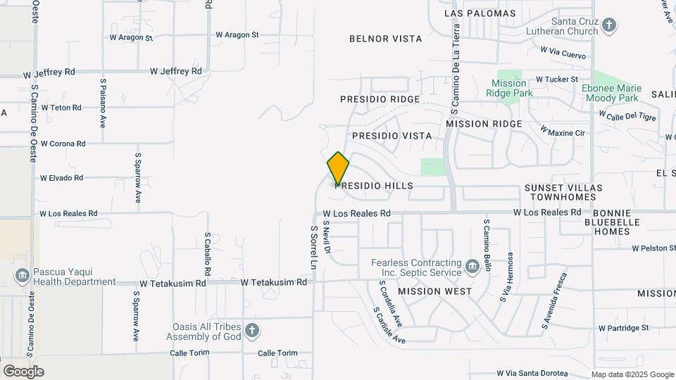 3713 W Avenida Fria Map and Location Details