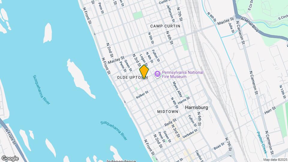 1843 Susquehanna St Map and Location Details