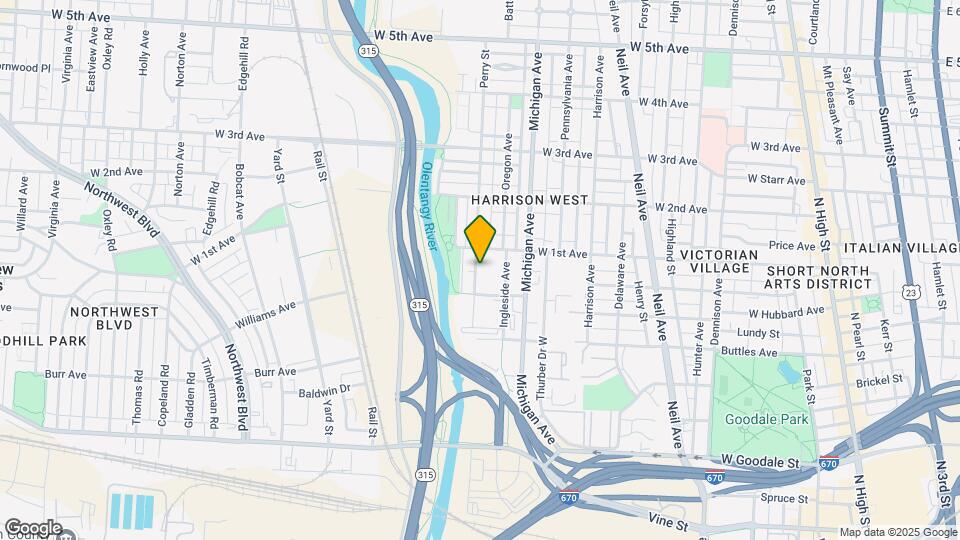 960 Perry St Map and Location Details