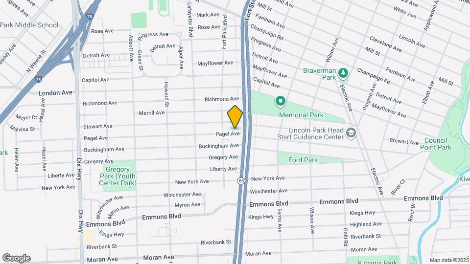 1312 Pagel Ave Mapa y Detalles de la Ubicación