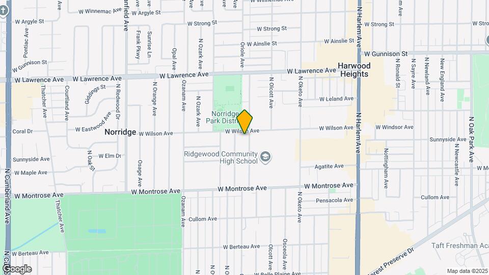 4544 N Oriole Ave Map and Location Details