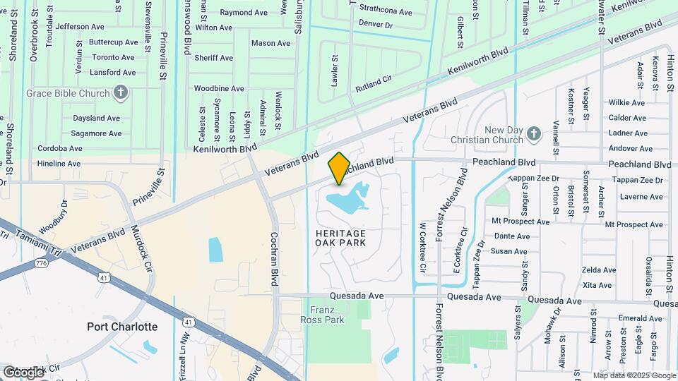 19325 Water Oak Drive Map and Location Details