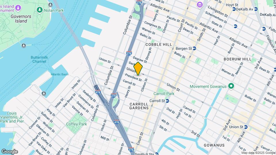 193 President St Mapa y Detalles de la Ubicación