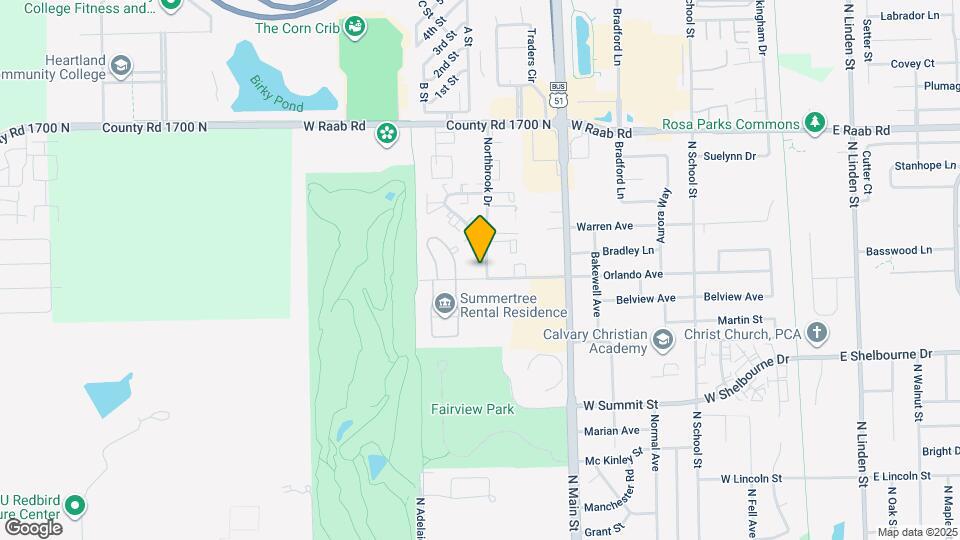 1501 Northbrook Dr Map and Location Details