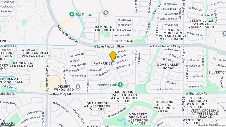 9668 W Irma Ln Map and Location Details