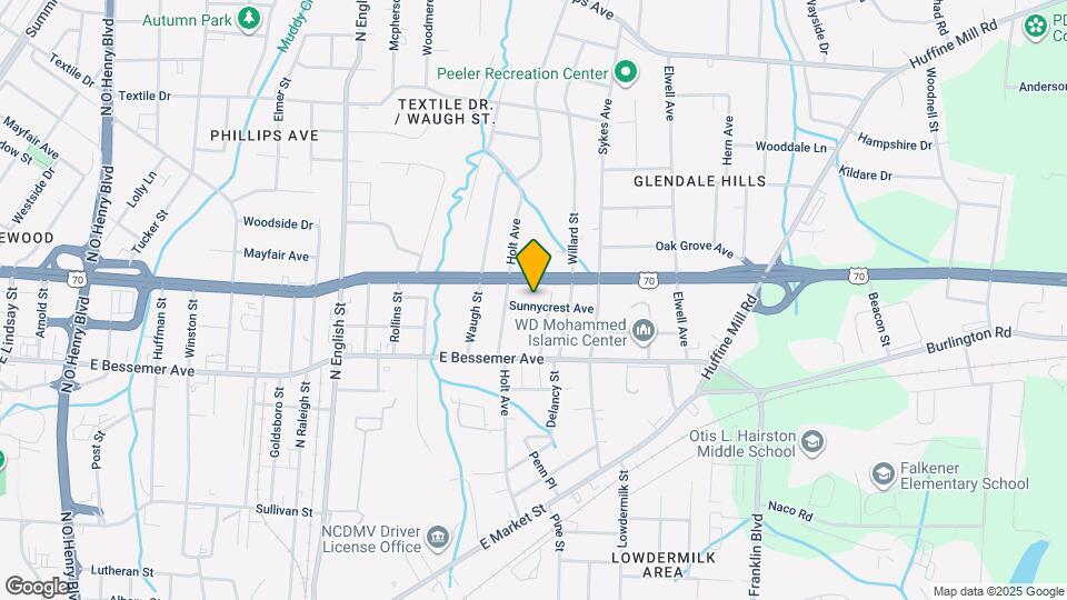 3461 Sunnycrest Ave Map and Location Details