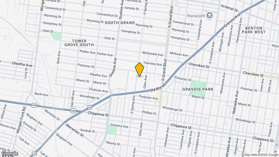 3526 S Spring Ave Mapa y Detalles de la Ubicación