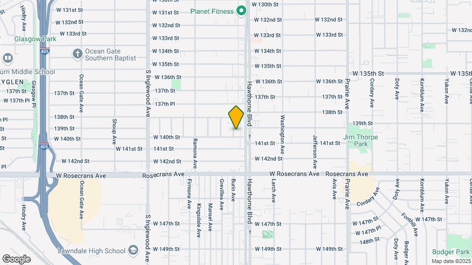 13922 Hawthorne Way Map and Location Details