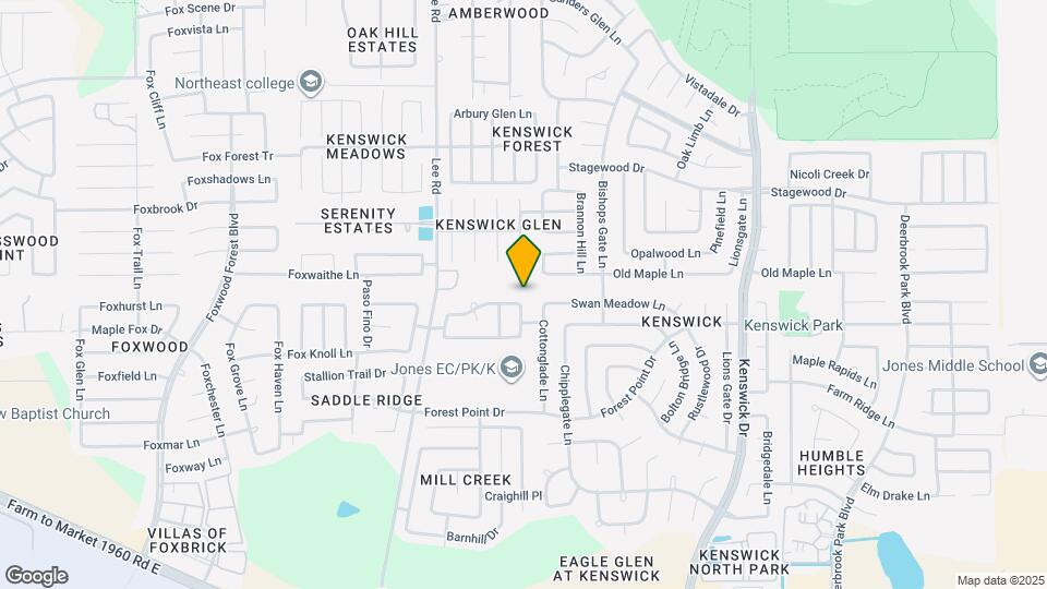 8039 Branson Park Ln Map and Location Details