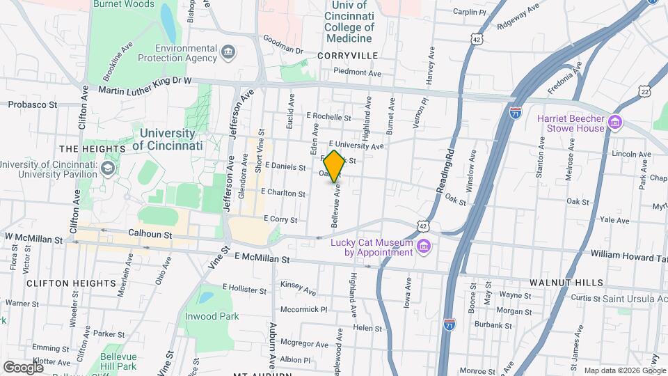 2659 Bellevue Ave, Unit #3 Map and Location Details