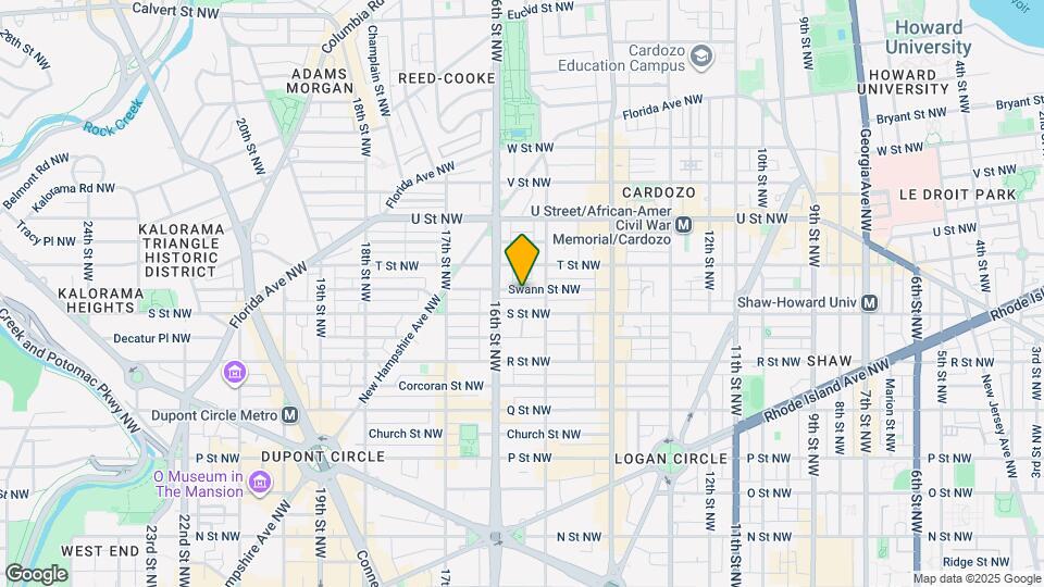 1522 Swann St NW Map and Location Details
