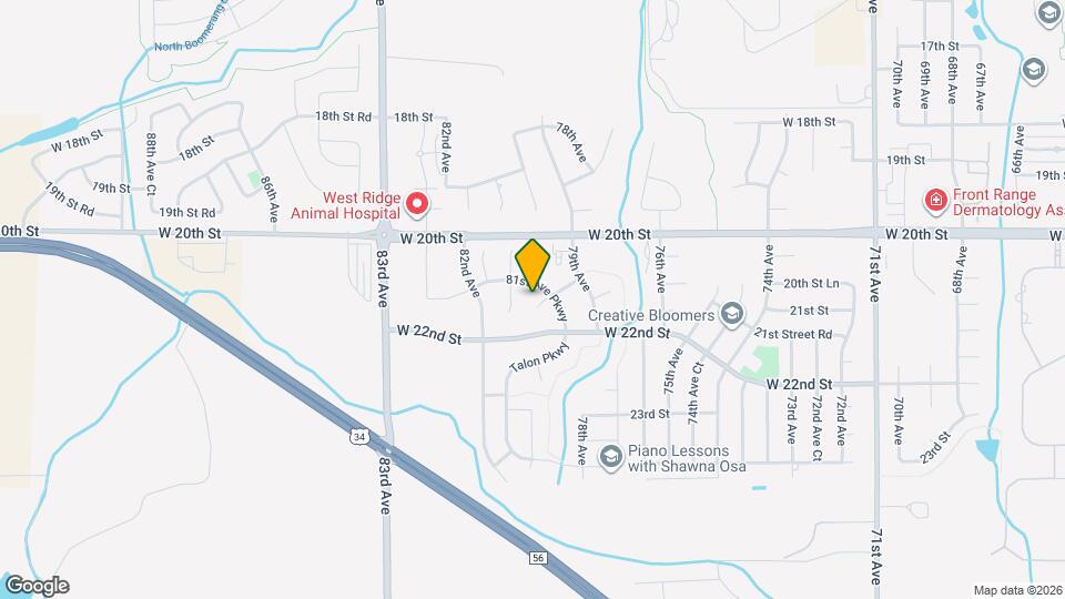 8105 21st Street Rd Map and Location Details