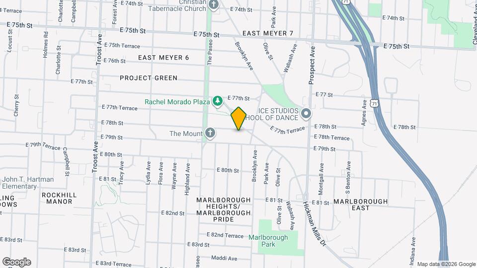 1861 E 78th St Map and Location Details