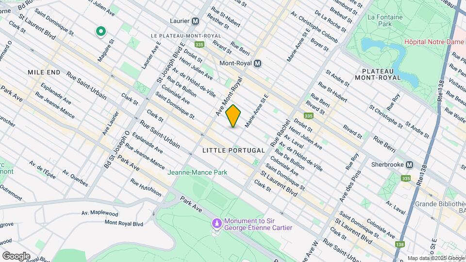 4405 Coloniale Av Map and Location Details