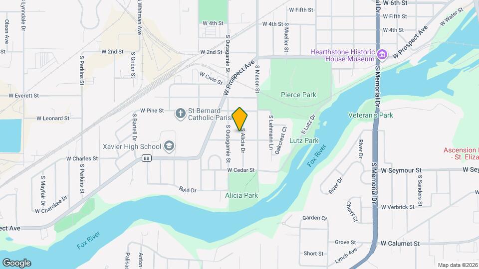 1327 S Alicia Dr Map and Location Details