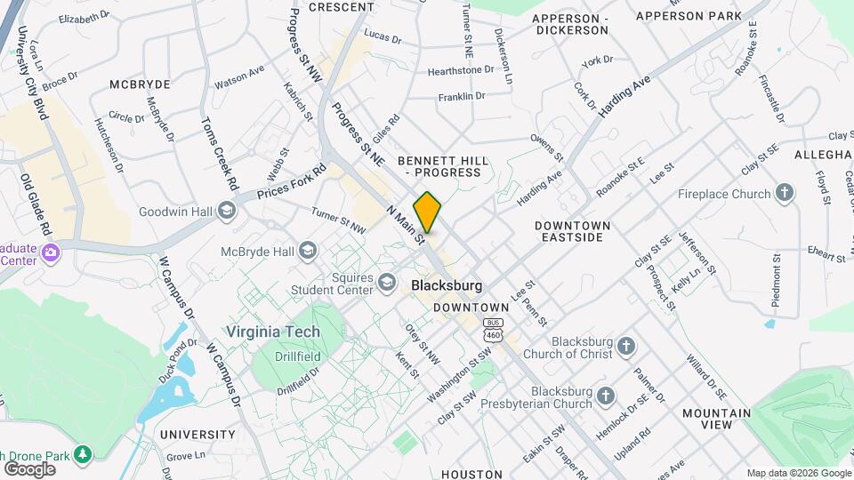 420 N Main St Map and Location Details