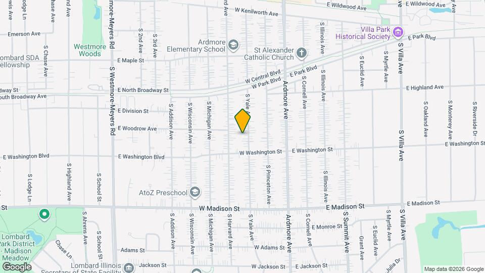 514 S Yale Ave Map and Location Details