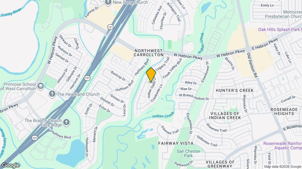 3945 Indian Oaks Ln Map and Location Details
