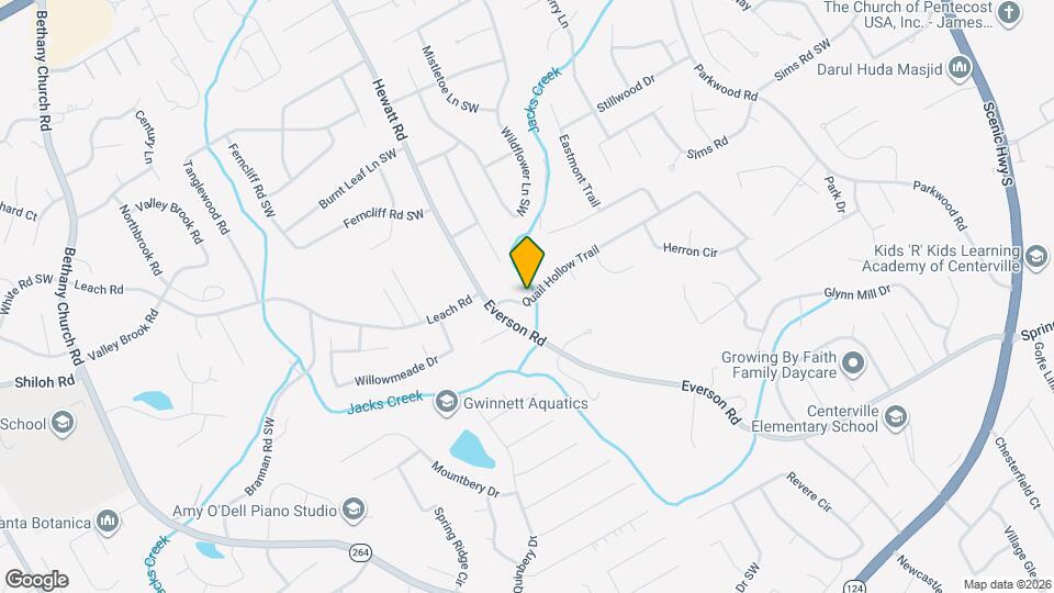 3721 Quail Hollow Trail Map and Location Details