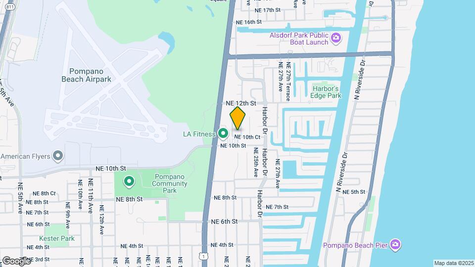 1021 NE 24th Ave Map and Location Details
