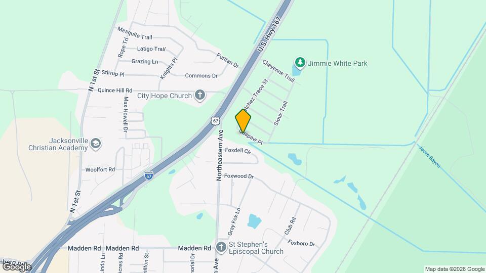 104 Quapaw Pl Map and Location Details