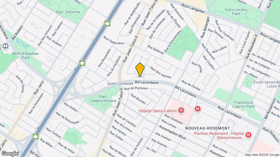 7265 Lacordaire Map and Location Details