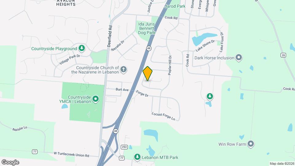 1245 Holly Forge Map and Location Details