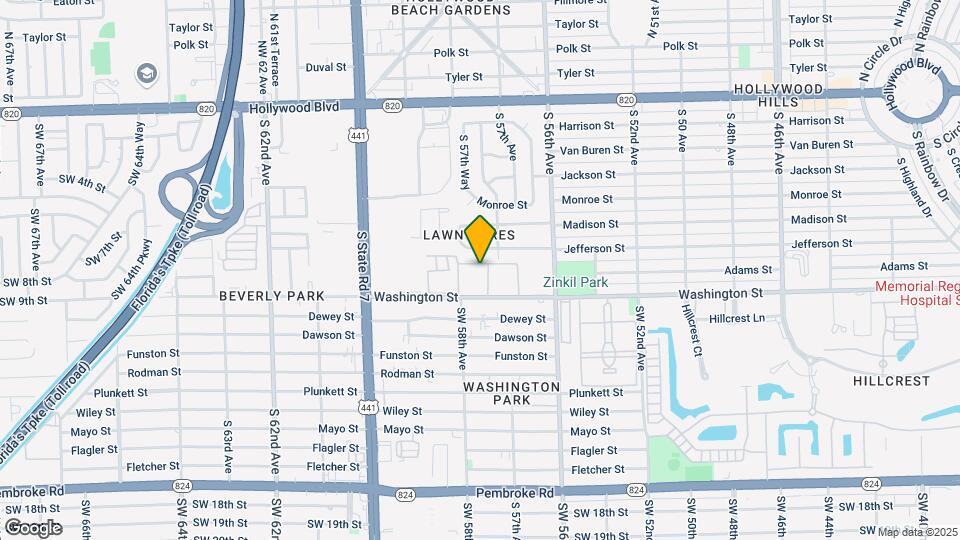 5825 Washington St Mapa y Detalles de la Ubicación