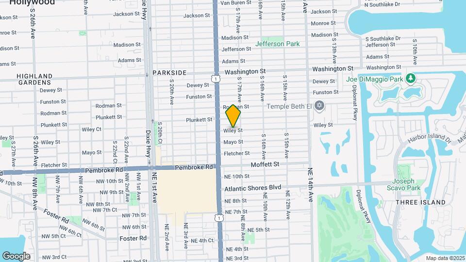 1730 Wiley St Map and Location Details